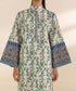 Womens Unstitched Embroidered Off White Three Piece Lawn Suit